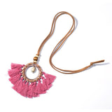 Round Fringed Necklace