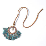 Round Fringed Necklace