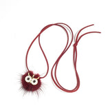 Pompom Owl Necklace