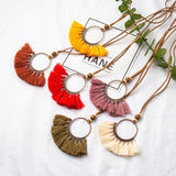 Round Tassel Necklace