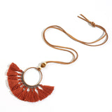 Round Tassel Necklace