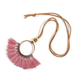 Round Tassel Necklace