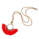 Round Tassel Necklace