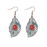 Red Bead Earring