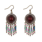 Colourful Tassel Earring
