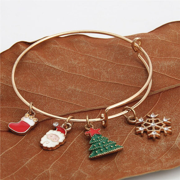 Gold Christmas Bracelet
